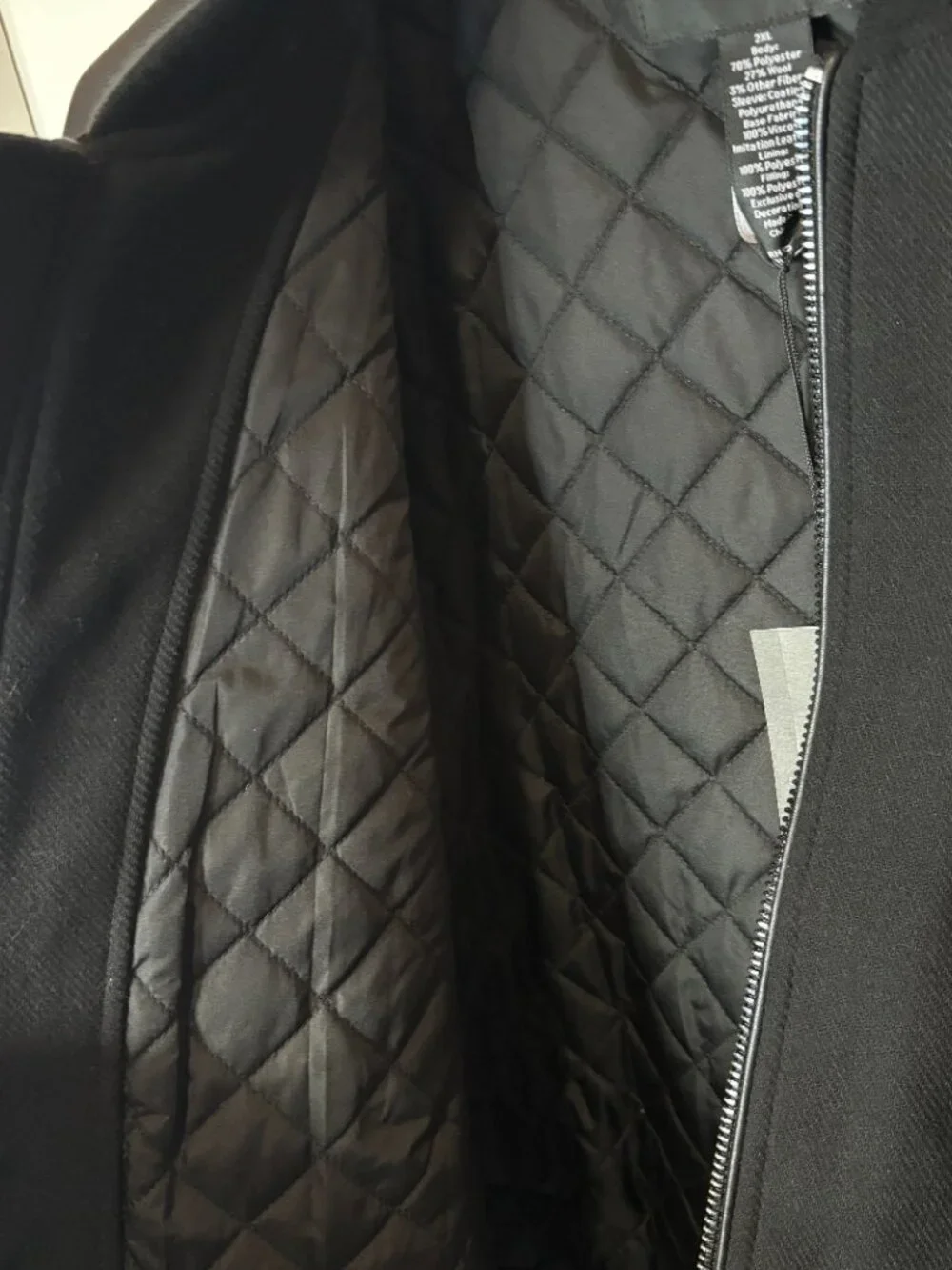 Shaquille O'Neal XLG Men's Full Zip Jacket, Black, Size 2XL NWT